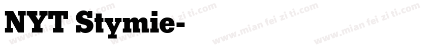 NYT Stymie字体转换